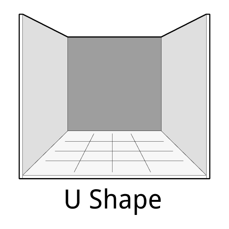 U-shape exhibition stand